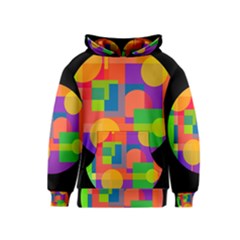 Colorful Circle  Kids  Pullover Hoodie by Valentinaart