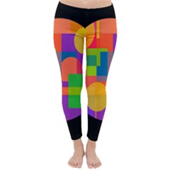 Colorful Circle  Winter Leggings 