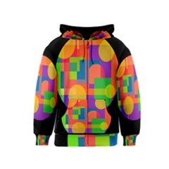 Colorful Circle  Kids  Zipper Hoodie