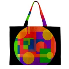 Colorful Circle  Zipper Mini Tote Bag