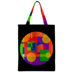 Colorful Circle  Zipper Classic Tote Bag