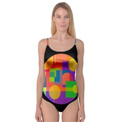 Colorful Circle  Camisole Leotard 