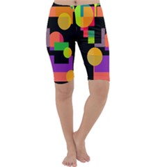 Colorful Abstraction Cropped Leggings 