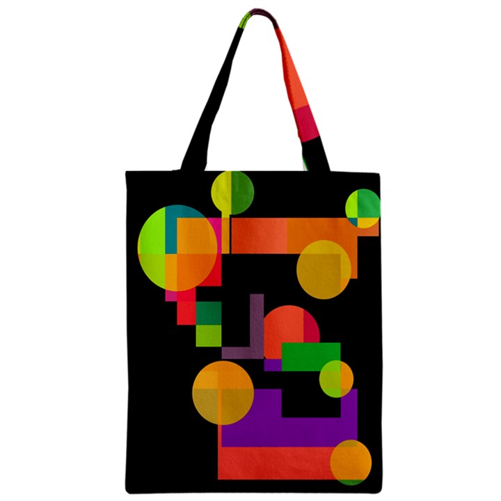 Colorful abstraction Zipper Classic Tote Bag