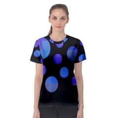 Blue Circles  Women s Sport Mesh Tee