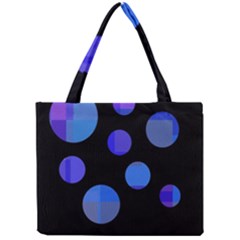 Blue Circles  Mini Tote Bag