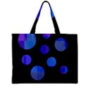 Blue circles  Zipper Mini Tote Bag View1