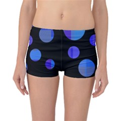 Blue Circles  Boyleg Bikini Bottoms