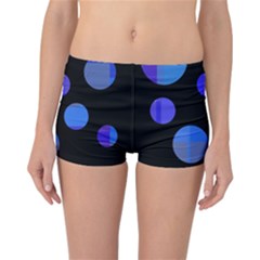 Blue Circles  Reversible Boyleg Bikini Bottoms