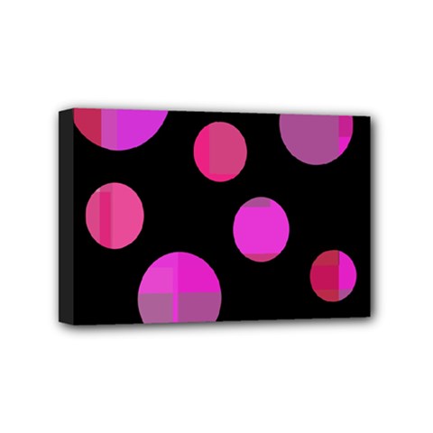 Pink Abstraction Mini Canvas 6  X 4  by Valentinaart