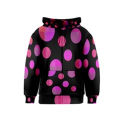 Pink Abstraction Kids  Zipper Hoodie