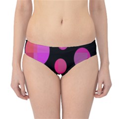 Pink Abstraction Hipster Bikini Bottoms