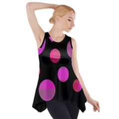 Pink Abstraction Side Drop Tank Tunic