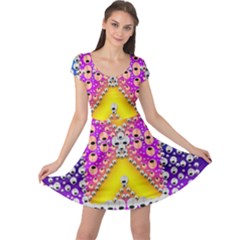 Music Tribute In The Sun Peace And Popart Cap Sleeve Dresses by pepitasart