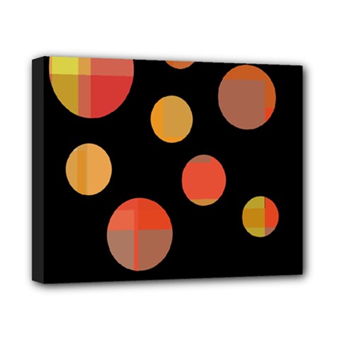 Orange Abstraction Canvas 10  X 8 