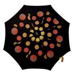 Orange Abstraction Hook Handle Umbrellas (large)