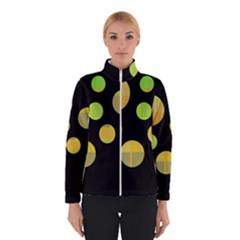 Green Abstract Circles Winterwear by Valentinaart