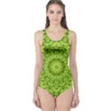 Magic Flowers In  The Deep Valley Of Paradise One Piece Swimsuit View1