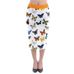 Butterfly Collection 10 Midi Skirt Midi Pencil Skirt