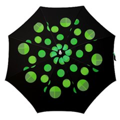 Green Circles Straight Umbrellas