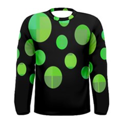 Green Circles Men s Long Sleeve Tee