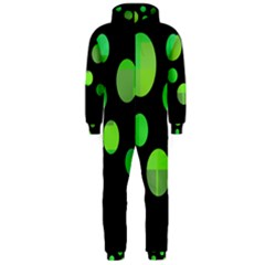 Green Circles Hooded Jumpsuit (men) 