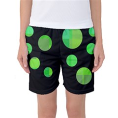 Green Circles Women s Basketball Shorts