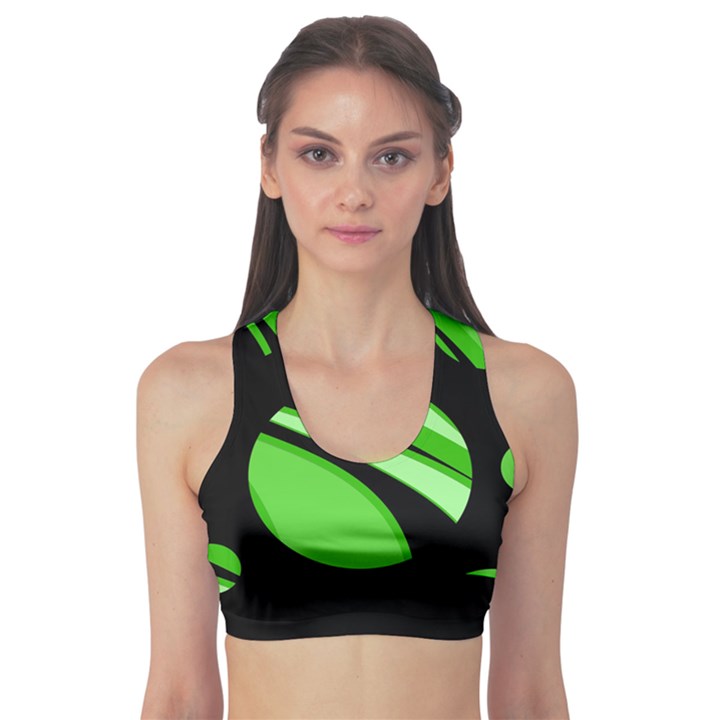 Green balls   Sports Bra