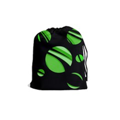 Green Balls   Drawstring Pouches (medium) 