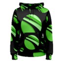 Green balls   Women s Pullover Hoodie View1