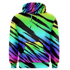 Rainbow Tiger Men s Pullover Hoodie by ArtistRoseanneJones