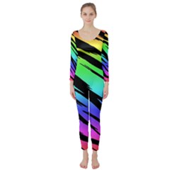 Rainbow Tiger Long Sleeve Catsuit