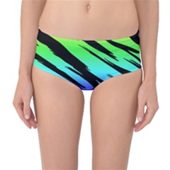 Rainbow Tiger Mid-waist Bikini Bottoms