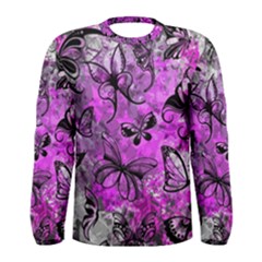 Butterfly Graffiti Men s Long Sleeve Tee