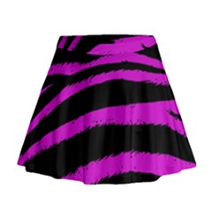 Pink Zebra Mini Flare Skirt