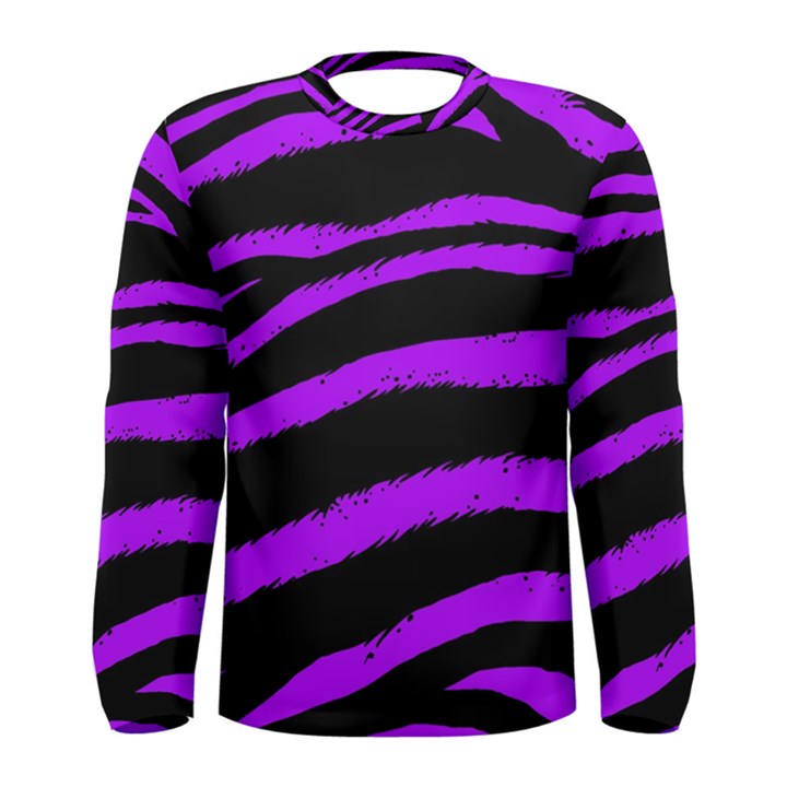 Purple Zebra Men s Long Sleeve Tee