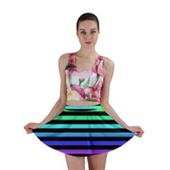 Rainbow Stripes Mini Skirt