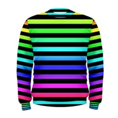 Rainbow Stripes Men s Sweatshirt by ArtistRoseanneJones