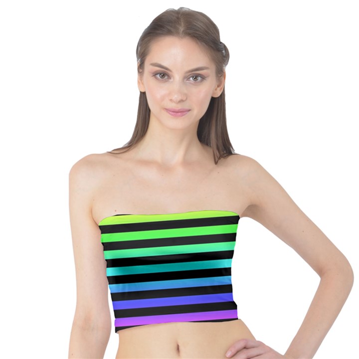 Rainbow Stripes Tube Top