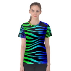 Rainbow Zebra Women s Sport Mesh Tee