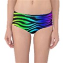 Rainbow Zebra Mid-Waist Bikini Bottoms View1