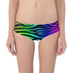 Rainbow Zebra Classic Bikini Bottoms by ArtistRoseanneJones