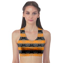 Deathrock Stripes Sports Bra