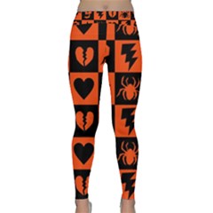 Goth Punk Checkers Yoga Leggings