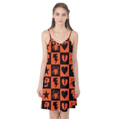 Goth Punk Checkers Camis Nightgown