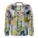 Graffiti Graphic Robot Men s Long Sleeve Tee View1