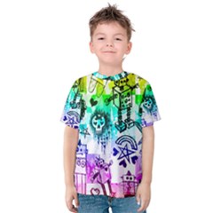 Rainbow Scene Kid Sketches Kid s Cotton Tee