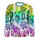 Rainbow Scene Kid Sketches Men s Long Sleeve Tee View1