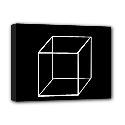 Simple Cube Deluxe Canvas 16  X 12   by Valentinaart