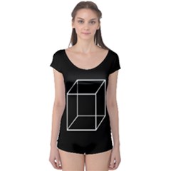 Simple Cube Boyleg Leotard 